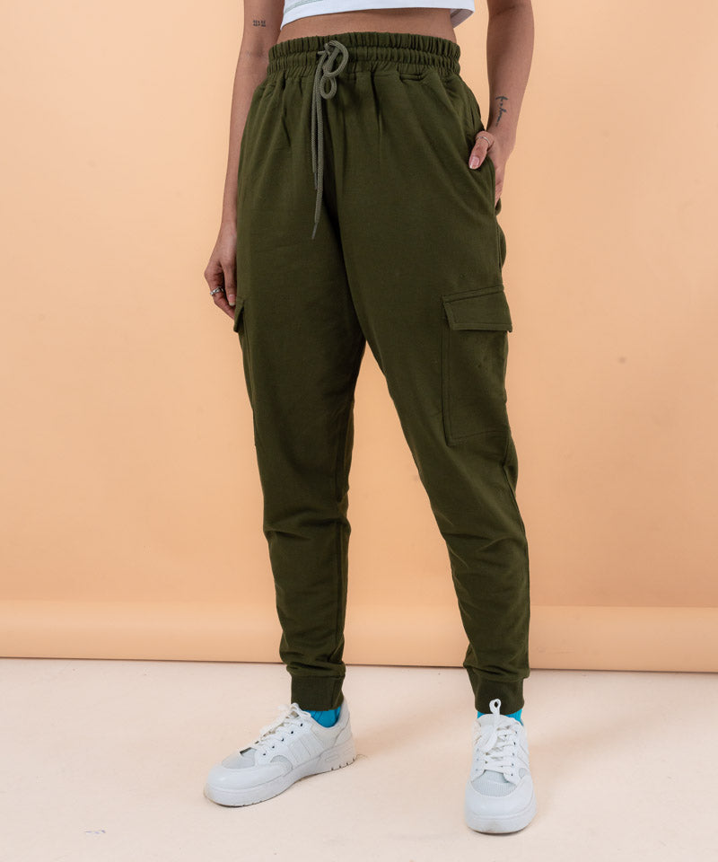 Cargo Joggers Olive green