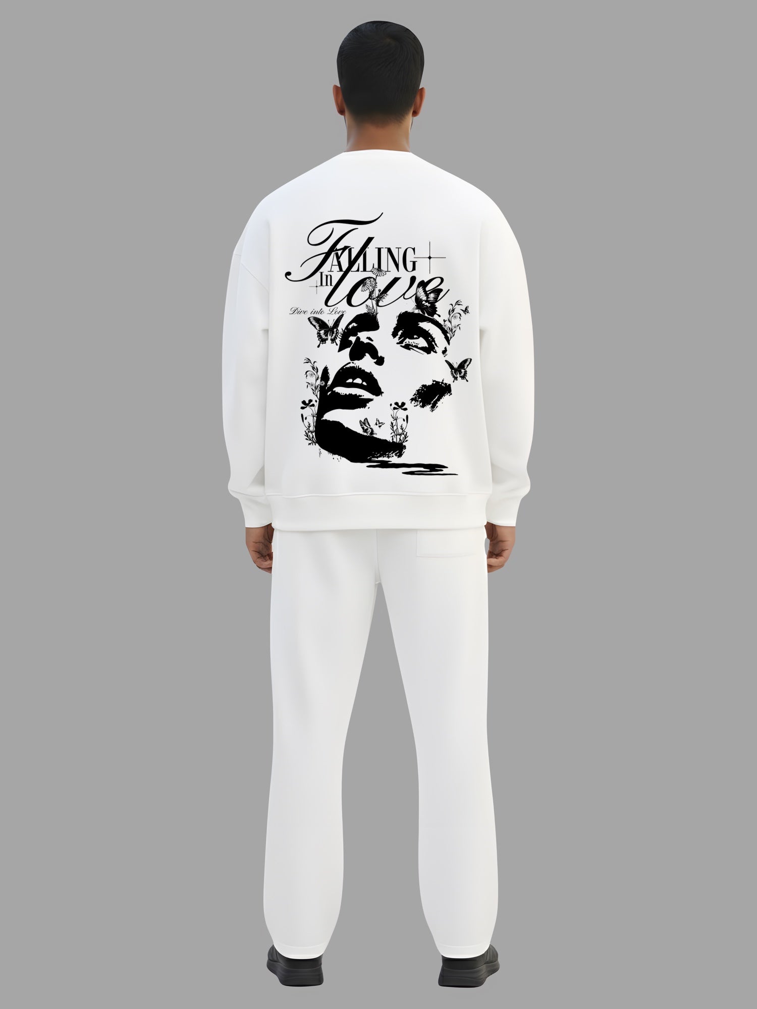 Love Burst Oversized Sweater Volcanic