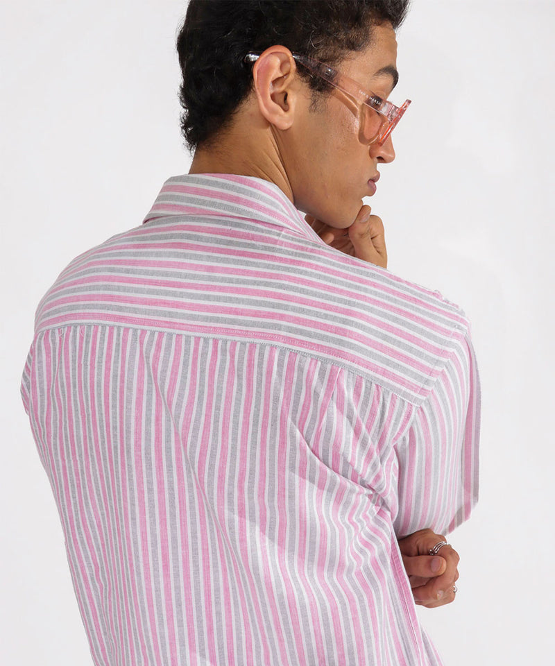 Cottan Candy Stripes  - Oversized Shirt