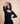 Ribbed Calf Length Full Sleeves Dress - Black - TheBTclub
