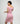 Ribbed Off Shoulder Dress - Rose Pink - TheBTclub