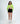 Ribbed Tie Details Collar Full Sleeves Crop Top - Neon Green - TheBTclub