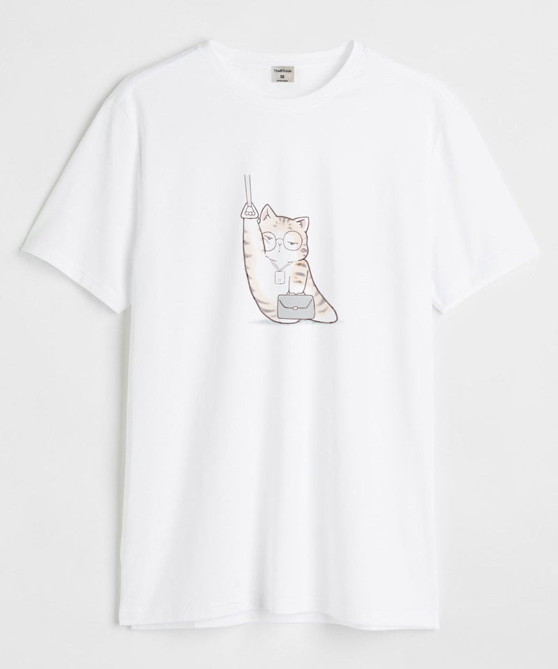 Paws & pause - Round Neck T-shirt