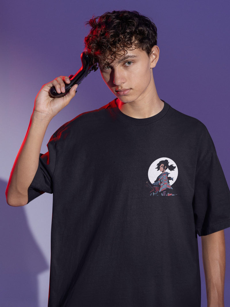 Moonlight samurai -  Oversized T-shirt
