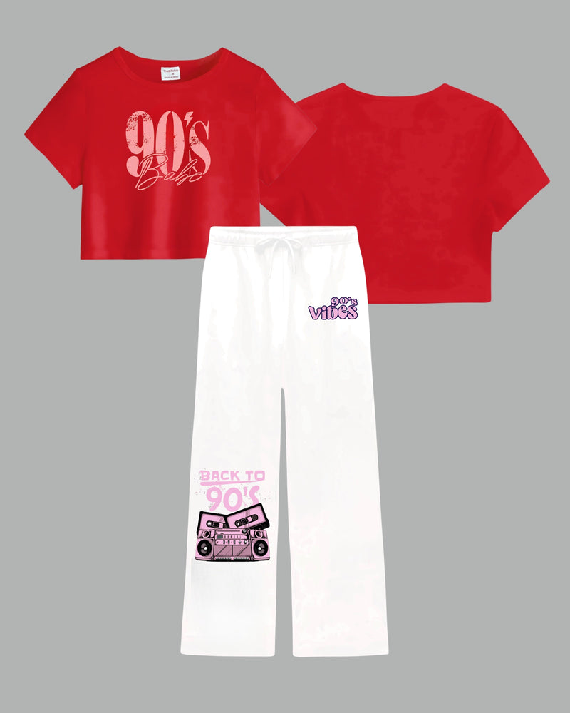 90's vibes - Crop Co-ord Set