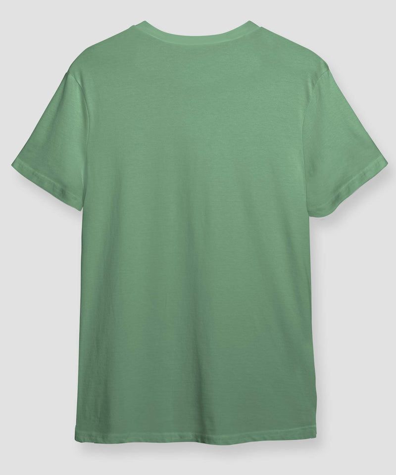 Round Neck T-shirt - Dark pastel green