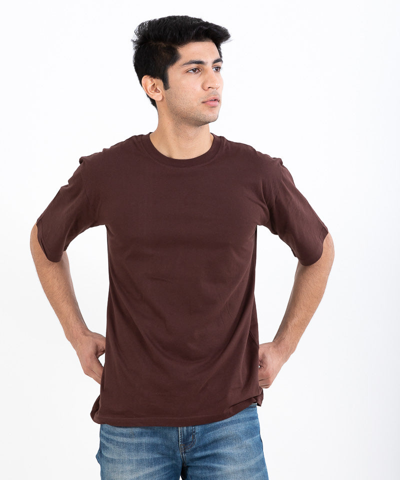 Dark brown - Oversized T-shirt