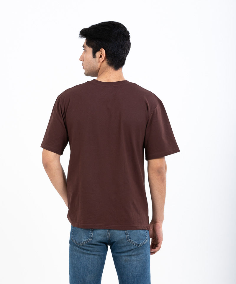 Dark brown - Oversized T-shirt