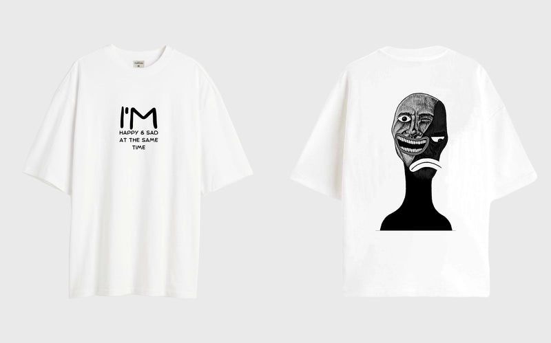 HAPPILY SAD  -Oversized T-shirt
