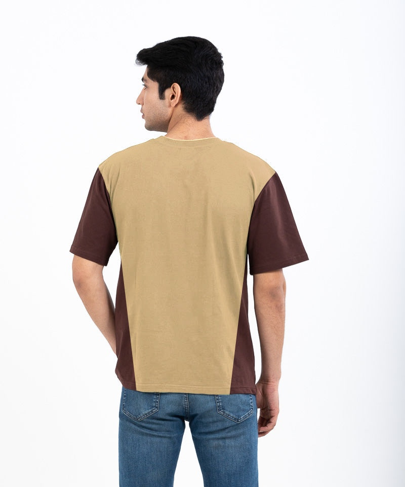 Dual Tone - Light Brown - Oversized T-shirt