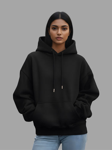 Basic Oversized Hoodie (Black)