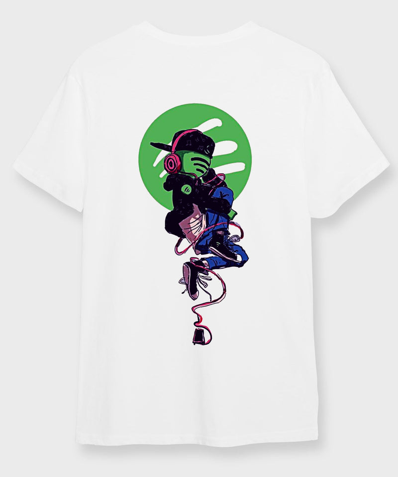 Tune wave  - Round Neck T-shirt