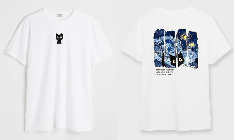 Under the stars  - Round Neck T-shirt