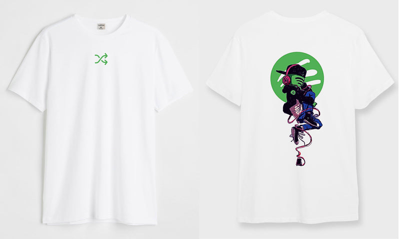 Tune wave  - Round Neck T-shirt