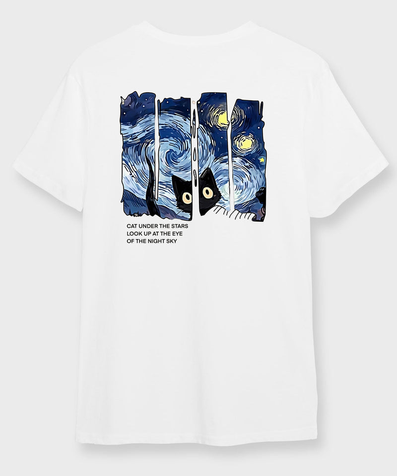 Under the stars  - Round Neck T-shirt