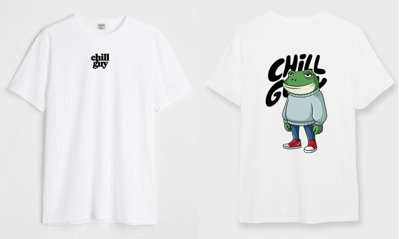 Chill guy  - Round Neck T-shirt