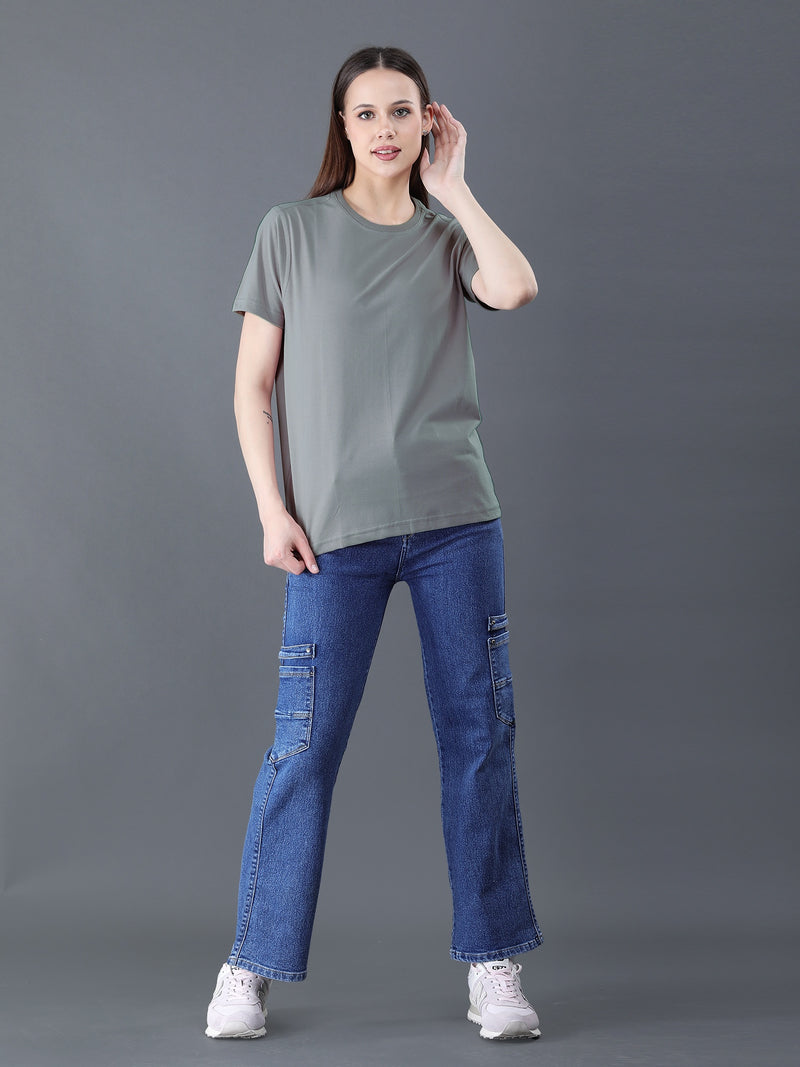 Grey - Bamboo Cotton T-shirt