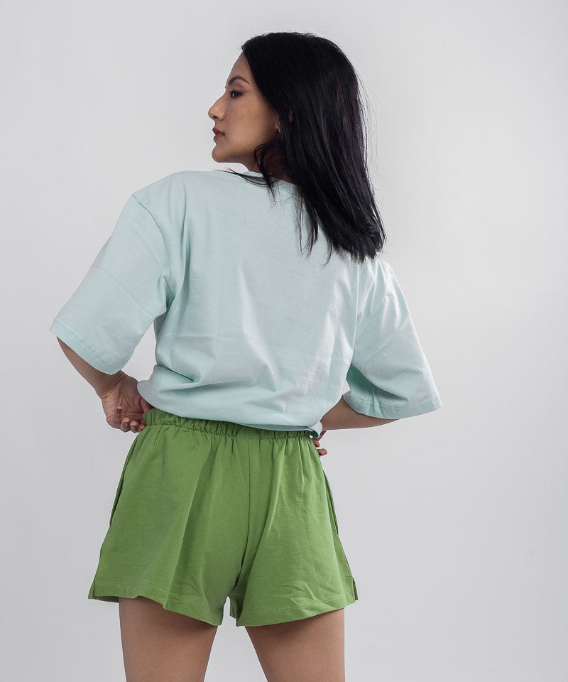 Women's Comfort Fit Shorts - Dark pastel green