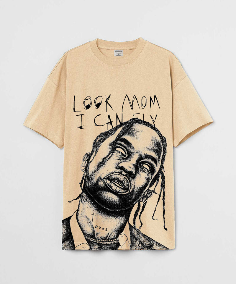 Look Mom I Can Fly - Oversized T-shirt