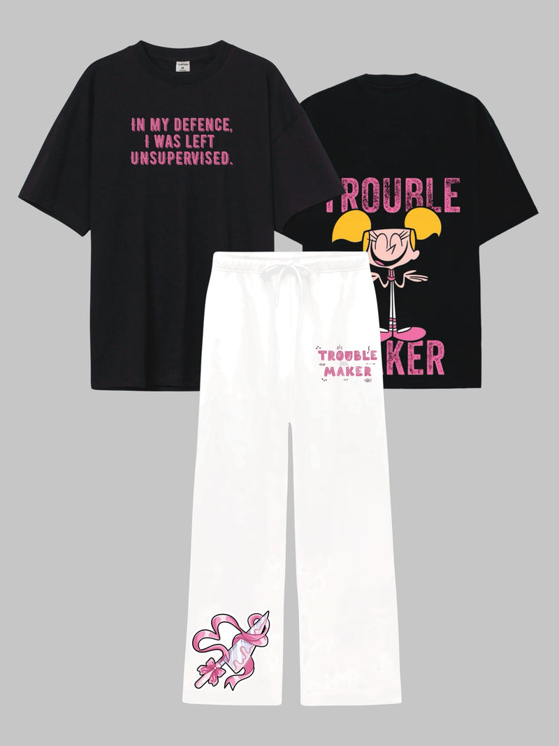 Trouble Maker - Straight Fit Co-ord Set