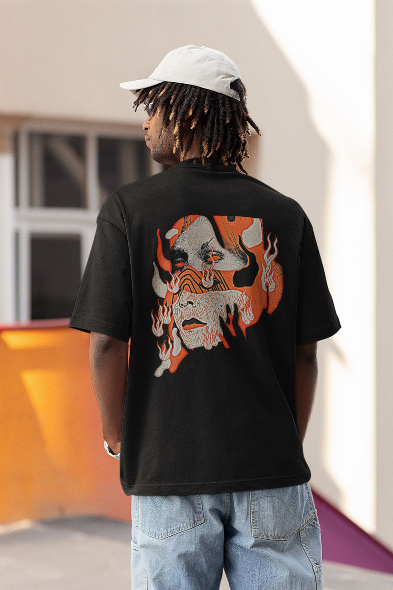 ELECTRIC HEARTS  -Oversized T-shirt