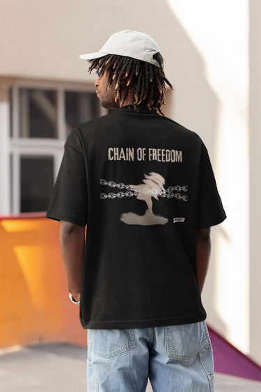 CHAIN OF FREEDOM- Oversized T-shirt – TheBTclub - Main Image