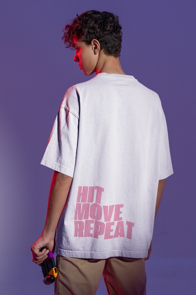 HIT MOVE REPEAT - Oversized T-shirt