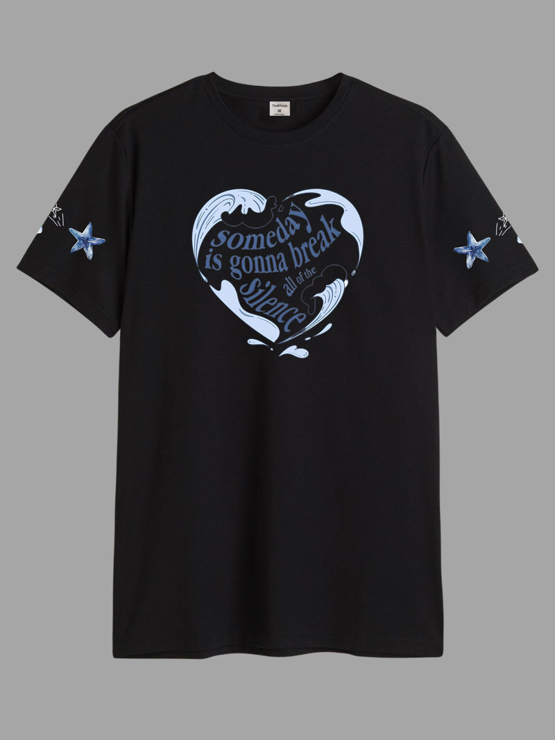 Break Silence - Round Neck T-shirt