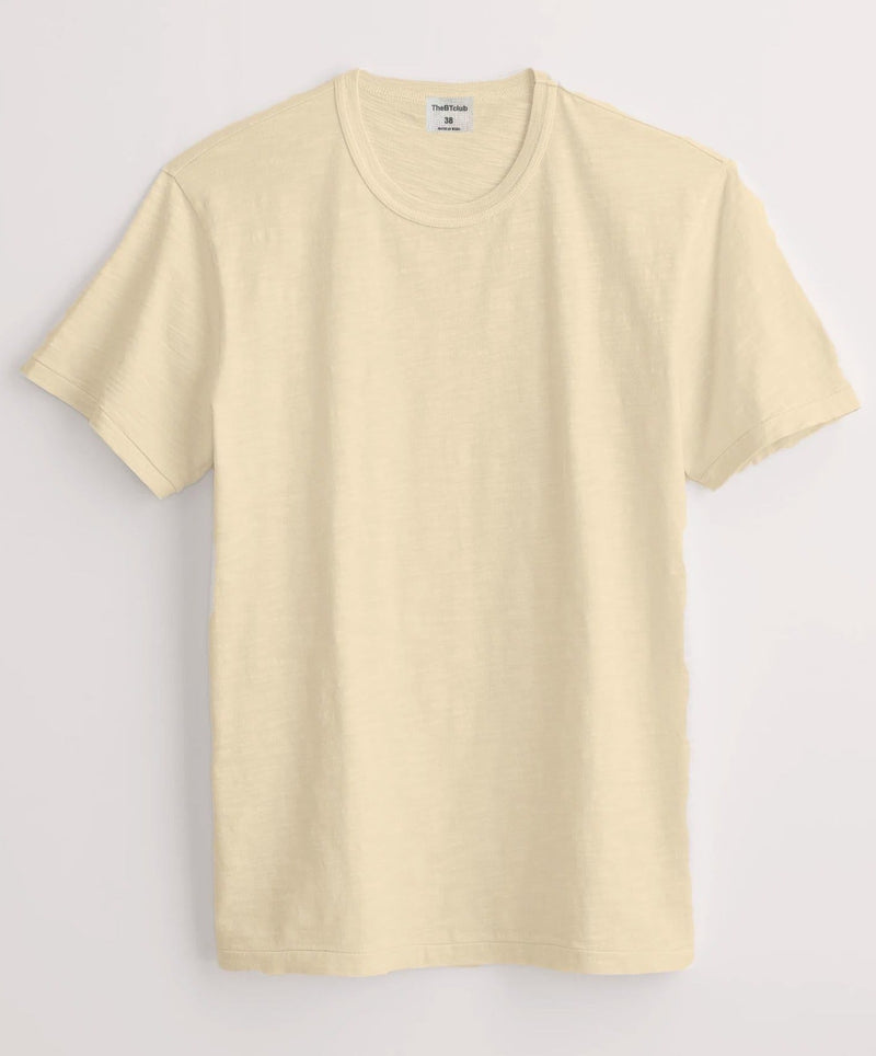 Cream - Slub Cotton T-shirt