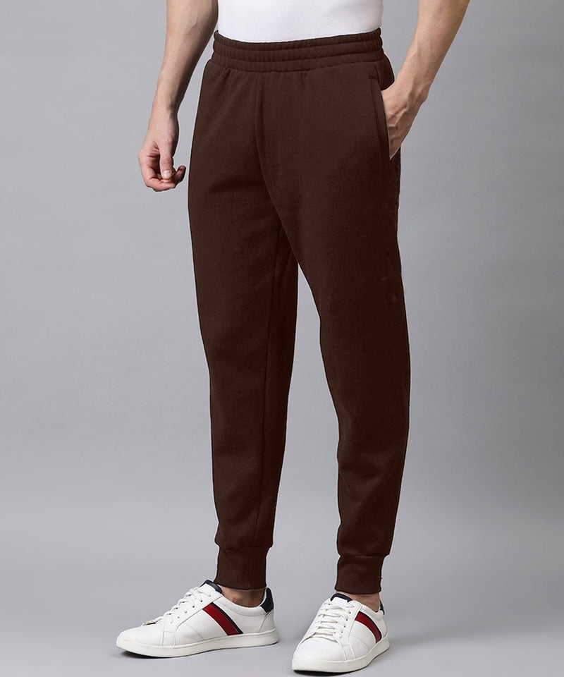 Dark brown - Basic  Winter Joggers