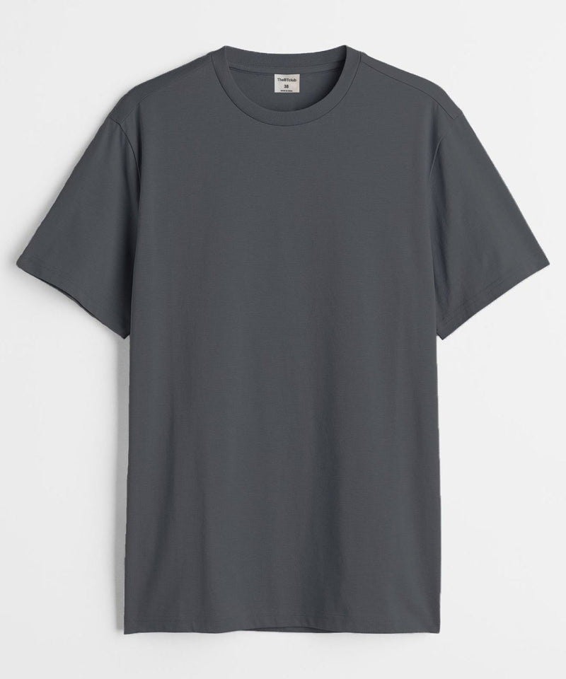 Round Neck  T-shirt - Dark grey