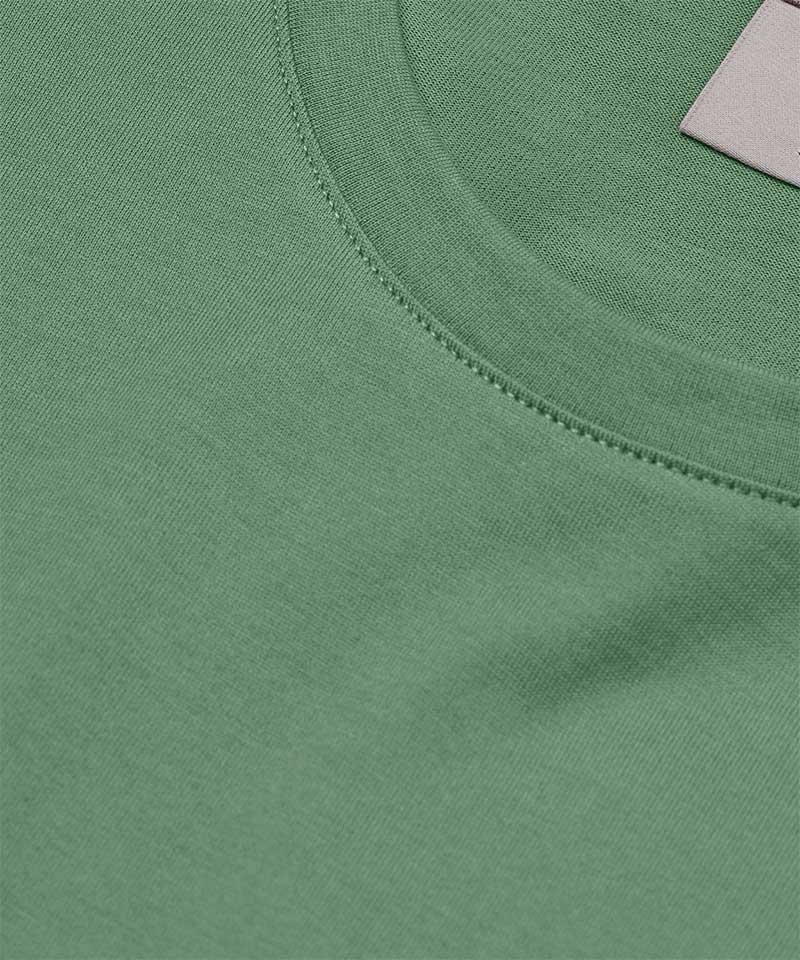 Round Neck T-shirt - Dark pastel green