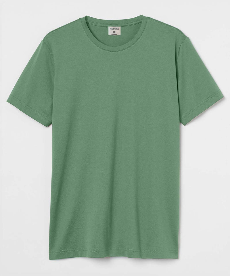 Round Neck T-shirt - Dark pastel green