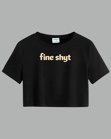 Fine shyt - Crop Co-ord Set