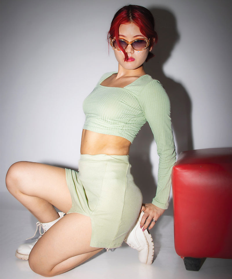 Ribbed Skirt