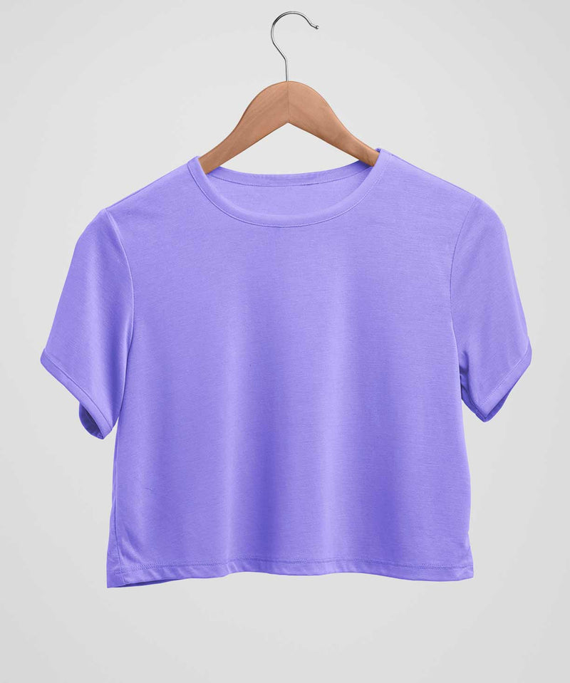 Comfort Fit Crop top - Light purple