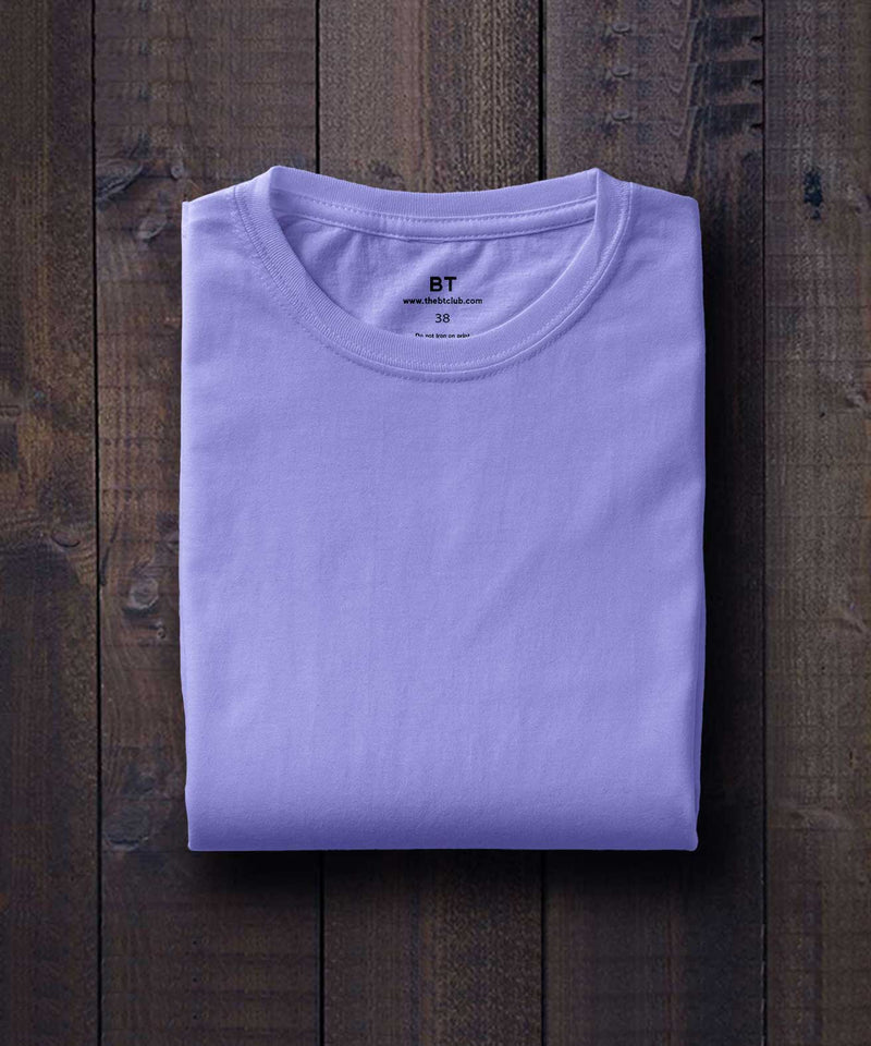 Round Neck T-shirt - Light purple