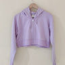 Zipped Crop Hooded Sweatshirt - TheBTclub