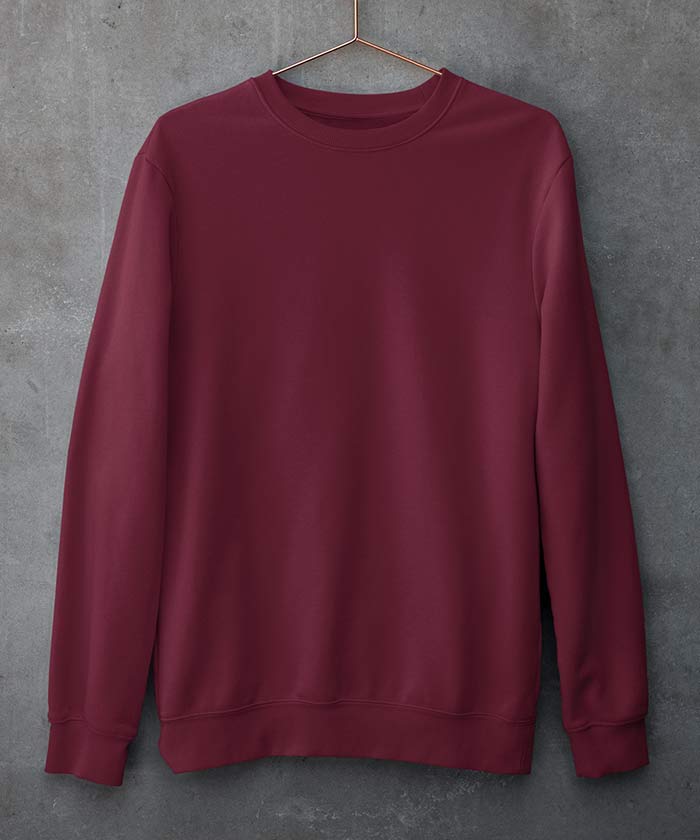 Maroon - Basic Sweatshirt