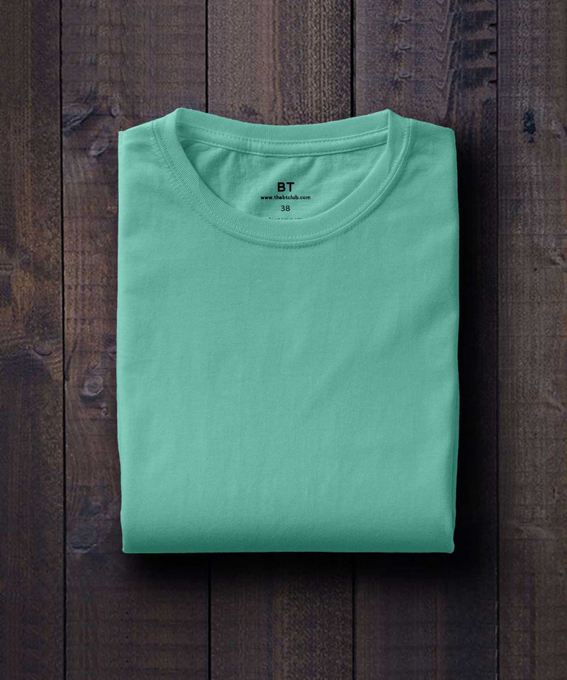 Round Neck  T-shirt - Mint green