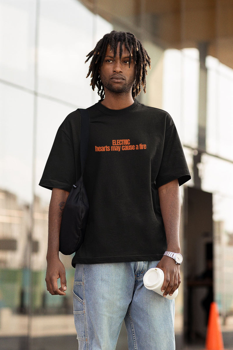 ELECTRIC HEARTS  -Oversized T-shirt