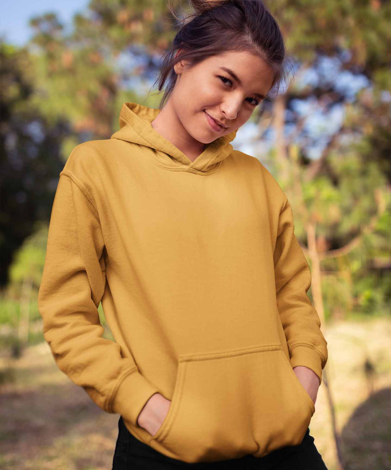 Mustard - Basic Hooded Sweatshirt