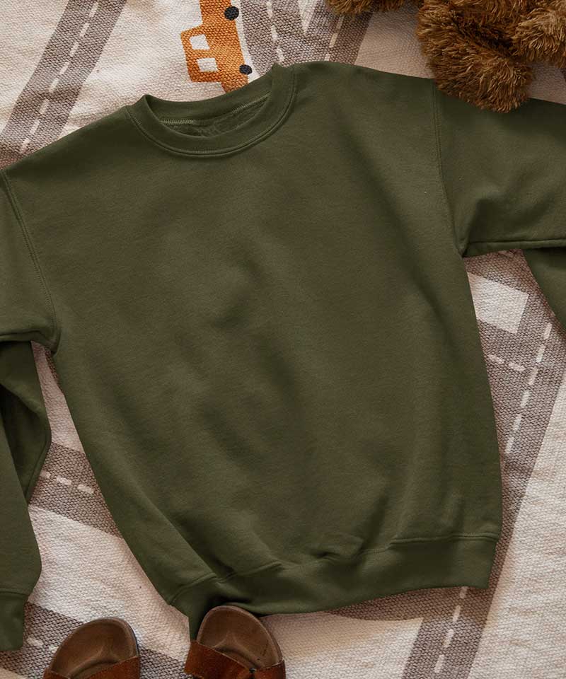 Olive green -  Basic Sweatshirts
