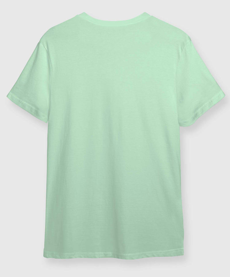 Round Neck  T-shirt - Light pastel green
