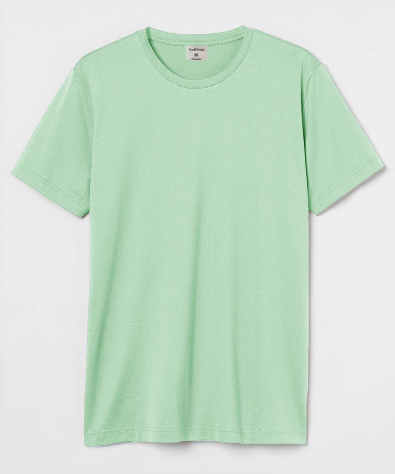 Round Neck  T-shirt - Light pastel green