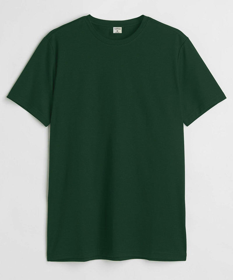 Round Neck  T-shirt - Dark  green