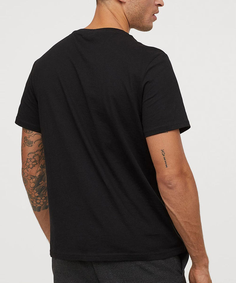 Black - V-Neck T-shirt