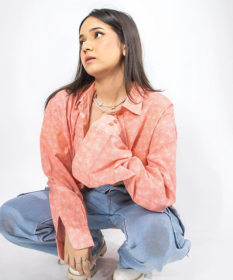 Peach fizz - Oversized Shirt