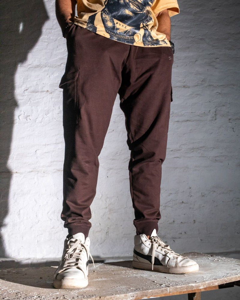 Cargo Joggers - dark-brown