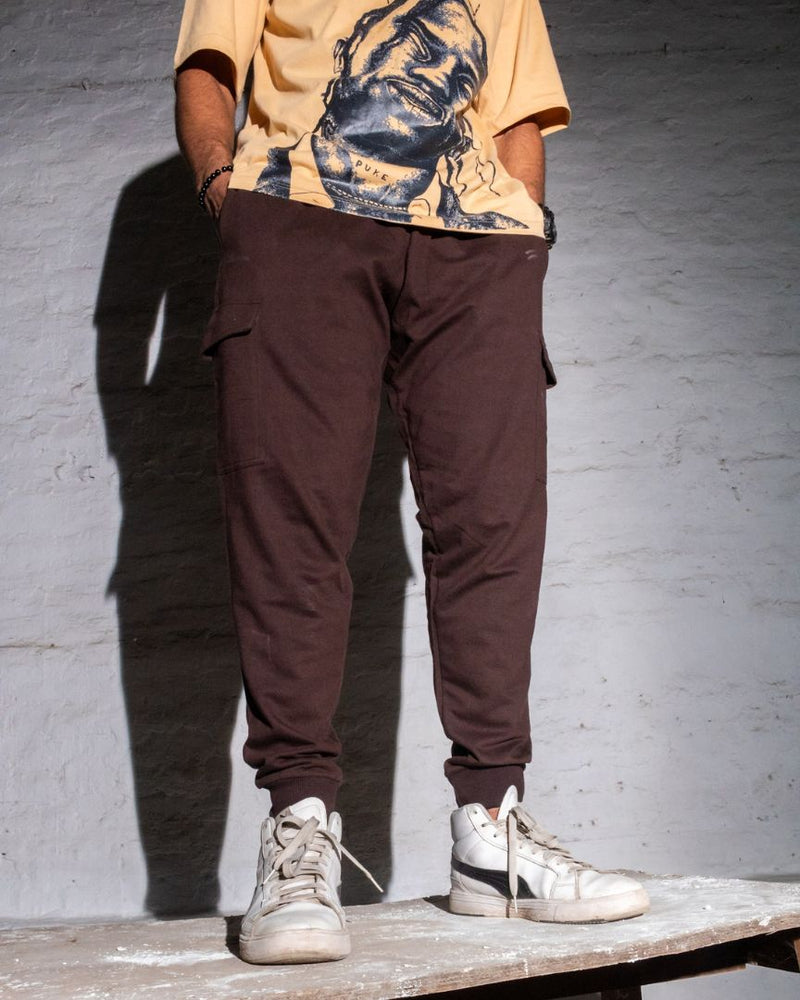 Cargo Joggers - dark-brown